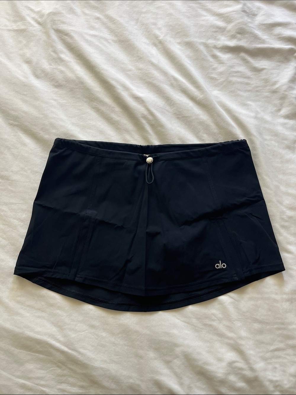 ALO Yoga Black Skirt with Built-In Short